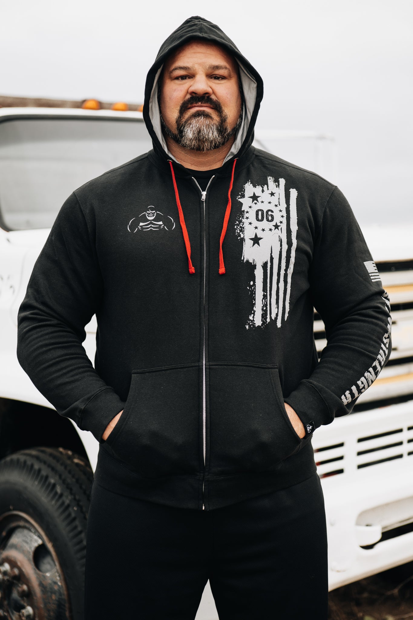 SHAW STRENGTH 06 ZIP UP HOODIE