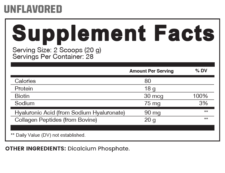 Supplement/Nutrition Facts label