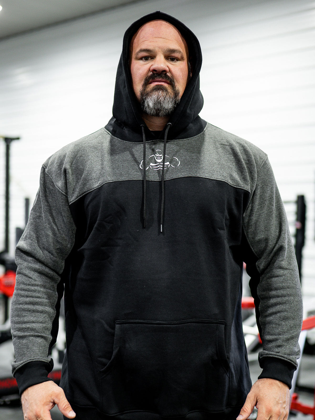 Shaw Strength Gray & Black Figure Hoodie