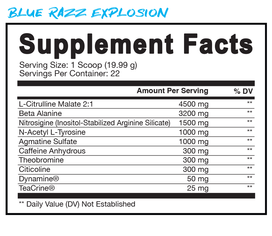 Supplement/Nutrition Facts label