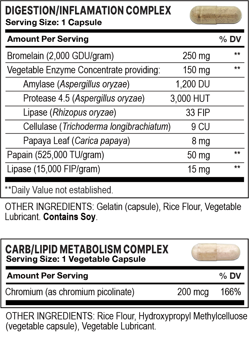 Supplement/Nutrition Facts label