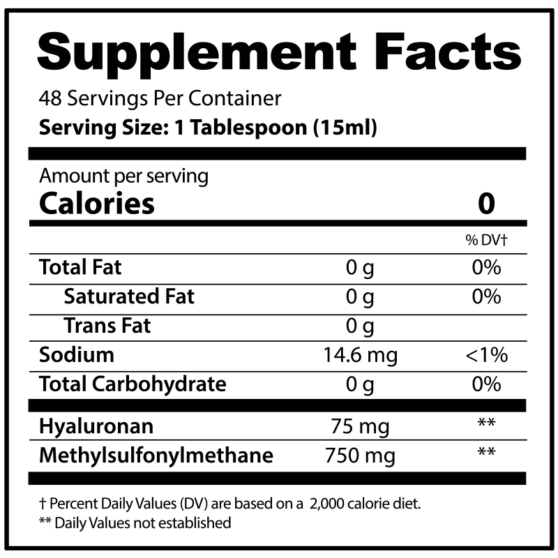 Supplement/Nutrition Facts label