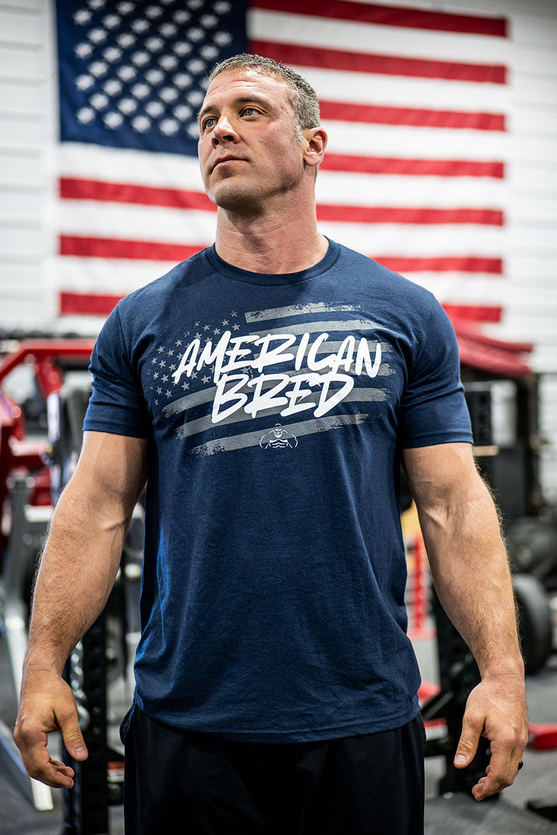 Shaw Strength American Bred Navy T-Shirt