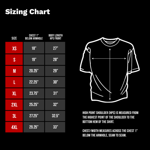 Sizing chart
