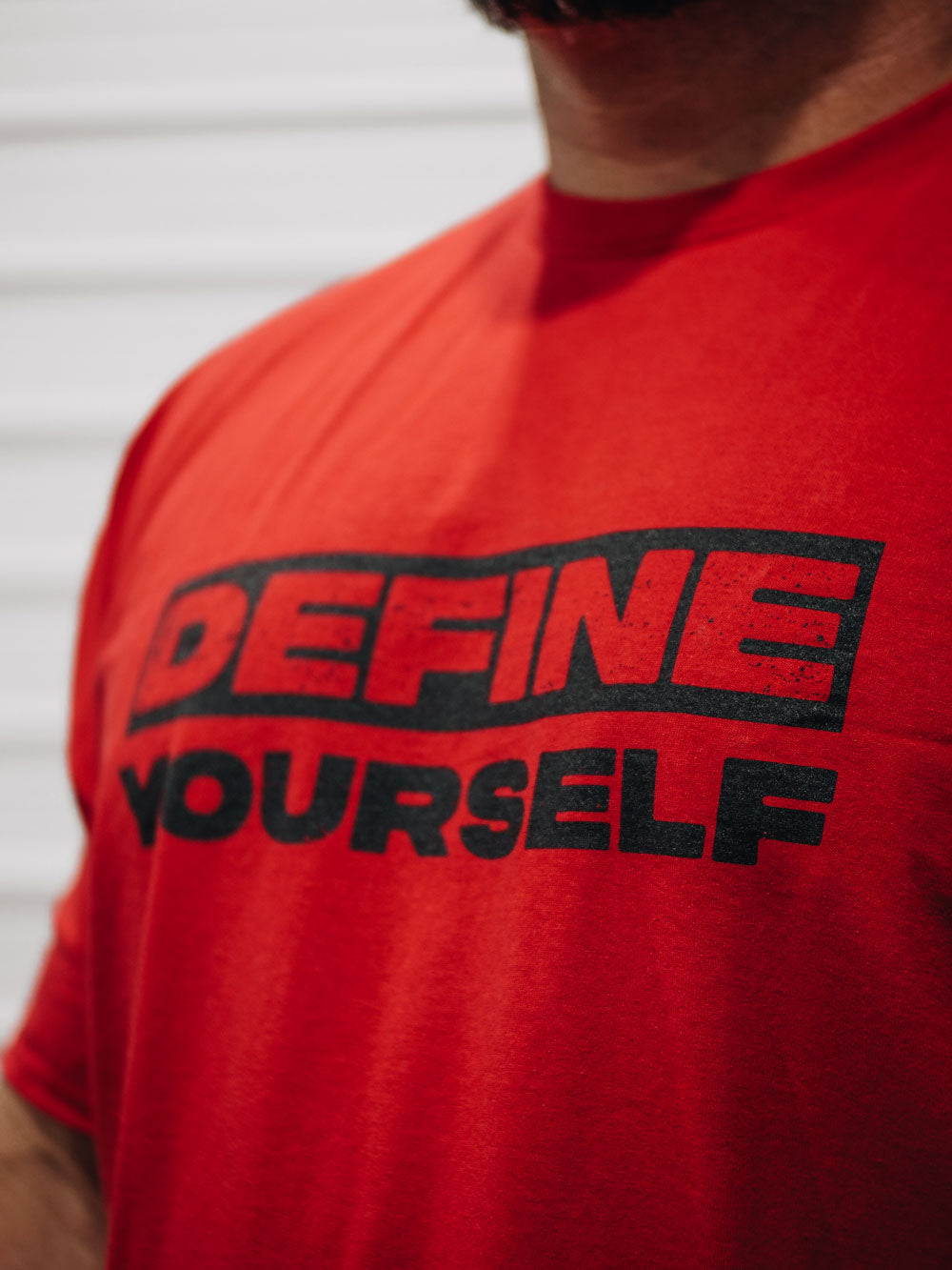 RED DEFINE YOURSELF TSHIRT