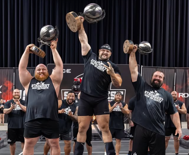 2025 Strongest Man on Earth Podium