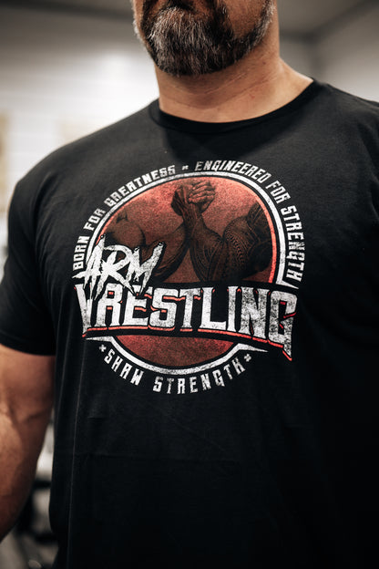 SHAW STRENGTH ARM WRESTLING T-SHIRT