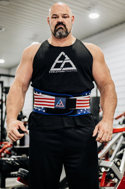 Limited Edition "Born in the USA" Support Belt by Evolution Athletics