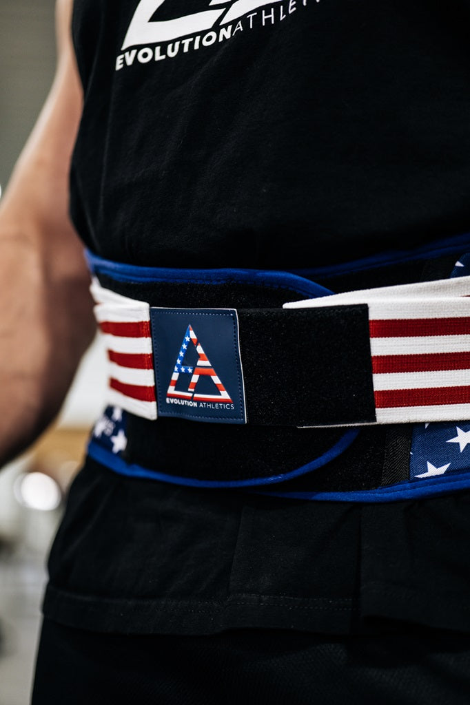 Limited Edition "Born in the USA" Support Belt by Evolution Athletics