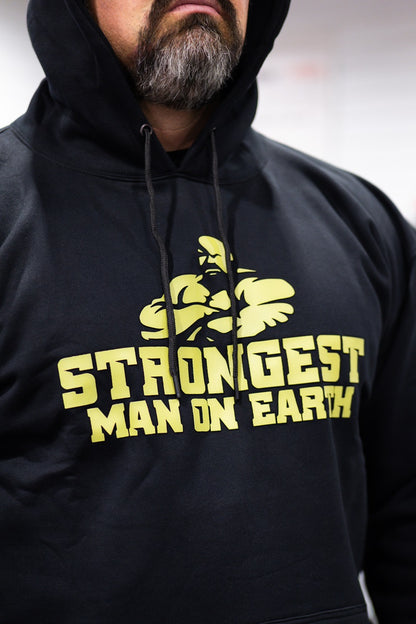 Gold and Black Limited Edition STRONGEST MAN ON EARTH Hoodie