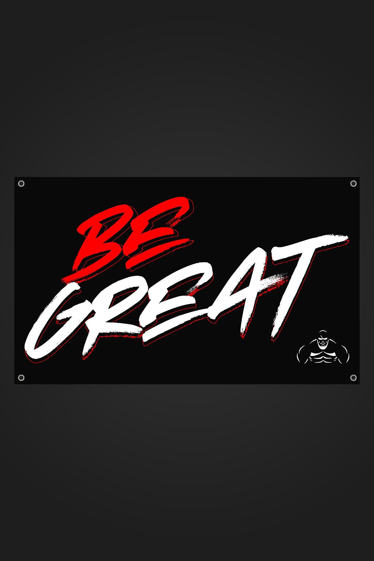 RED BE GREAT GYM FLAG