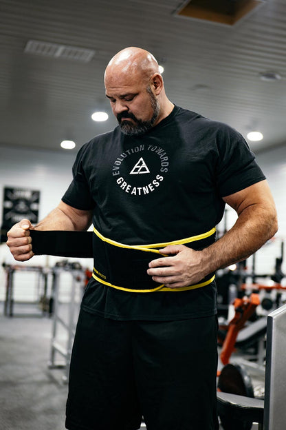 Limited Edition STRONGEST MAN ON EARTH Support Belt - Black & Gold