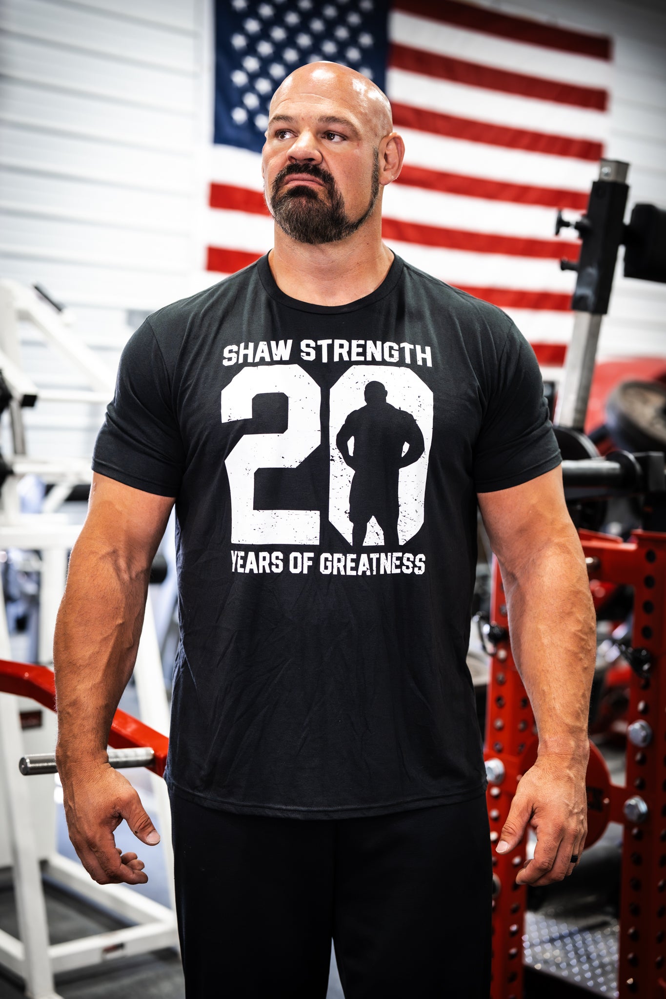 Shaw Strength 20th Anniversary Weight Stack T-Shirt