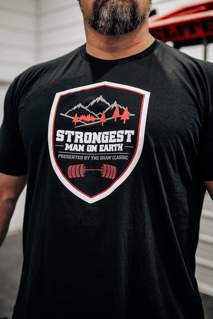 Strongest Man on Earth Shield TShirt