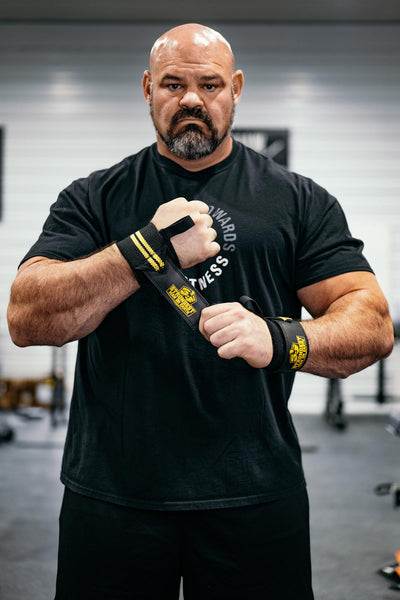 Limited Edition STRONGEST MAN ON EARTH Wrist Wraps - 20"