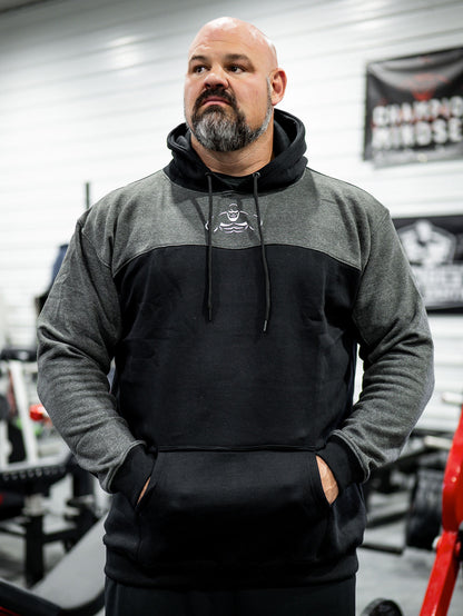 Shaw Strength Gray Black Figure Hoodie