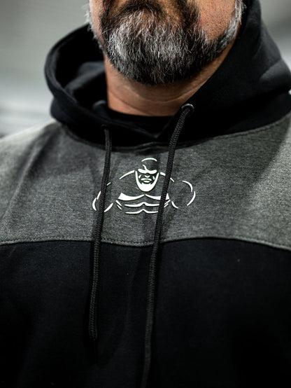 Shaw Strength Gray Black Figure Hoodie