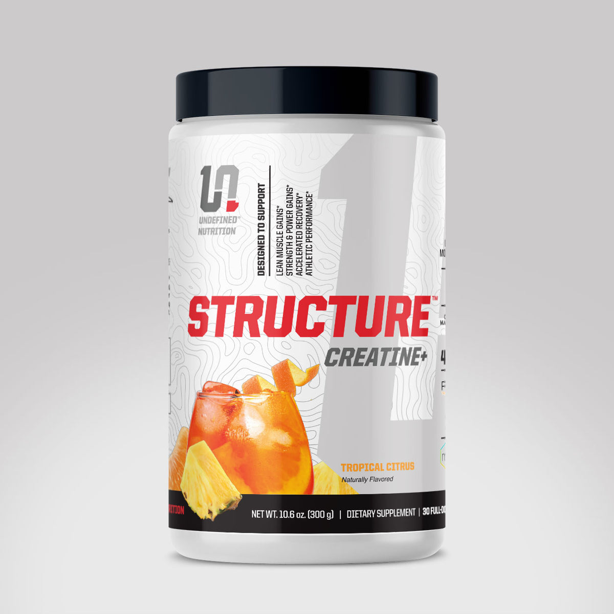 Structure Creatine+ - Tropical Citrus flavor nutritional supplement made by Undefined Nutrition - Brian Shaw