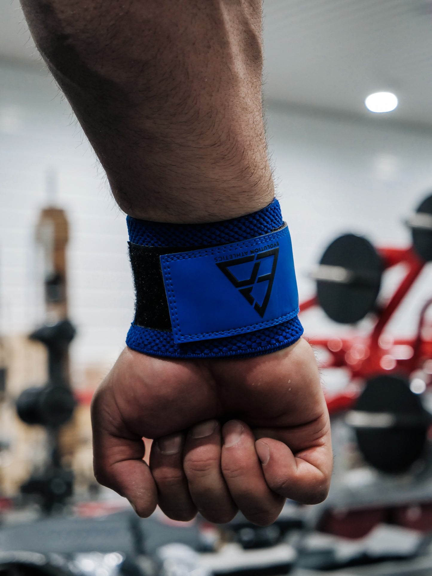 BLUE/BLACK WRIST WRAPS 20"