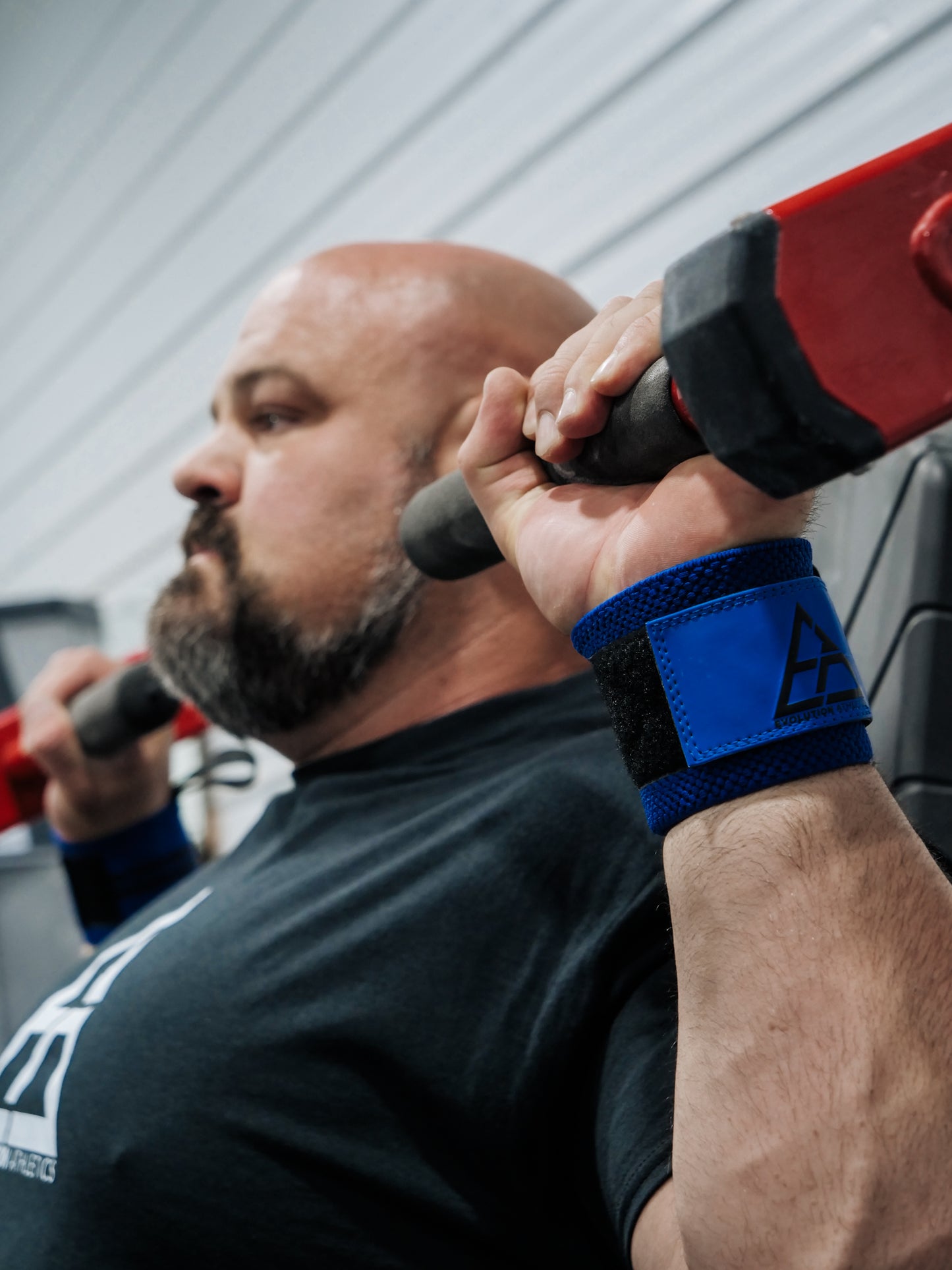 BLUE/BLACK WRIST WRAPS 20"