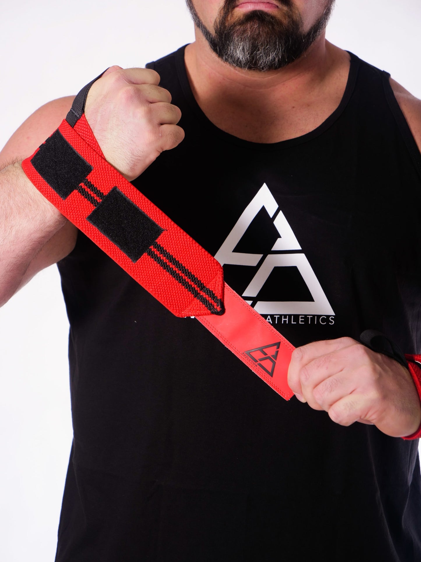 RED/BLACK WRIST WRAPS 20"