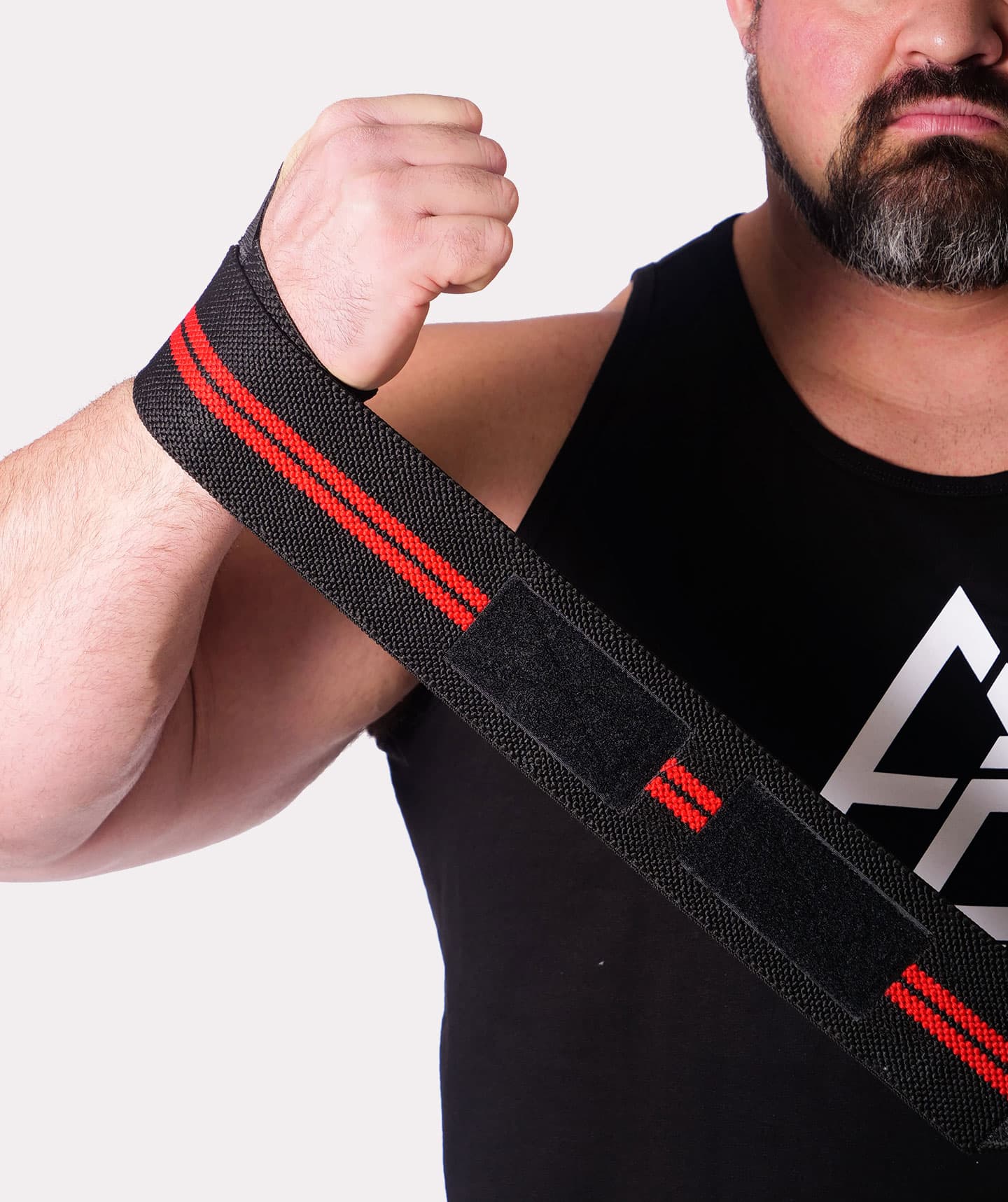 RED/BLACK WRIST WRAPS 30"