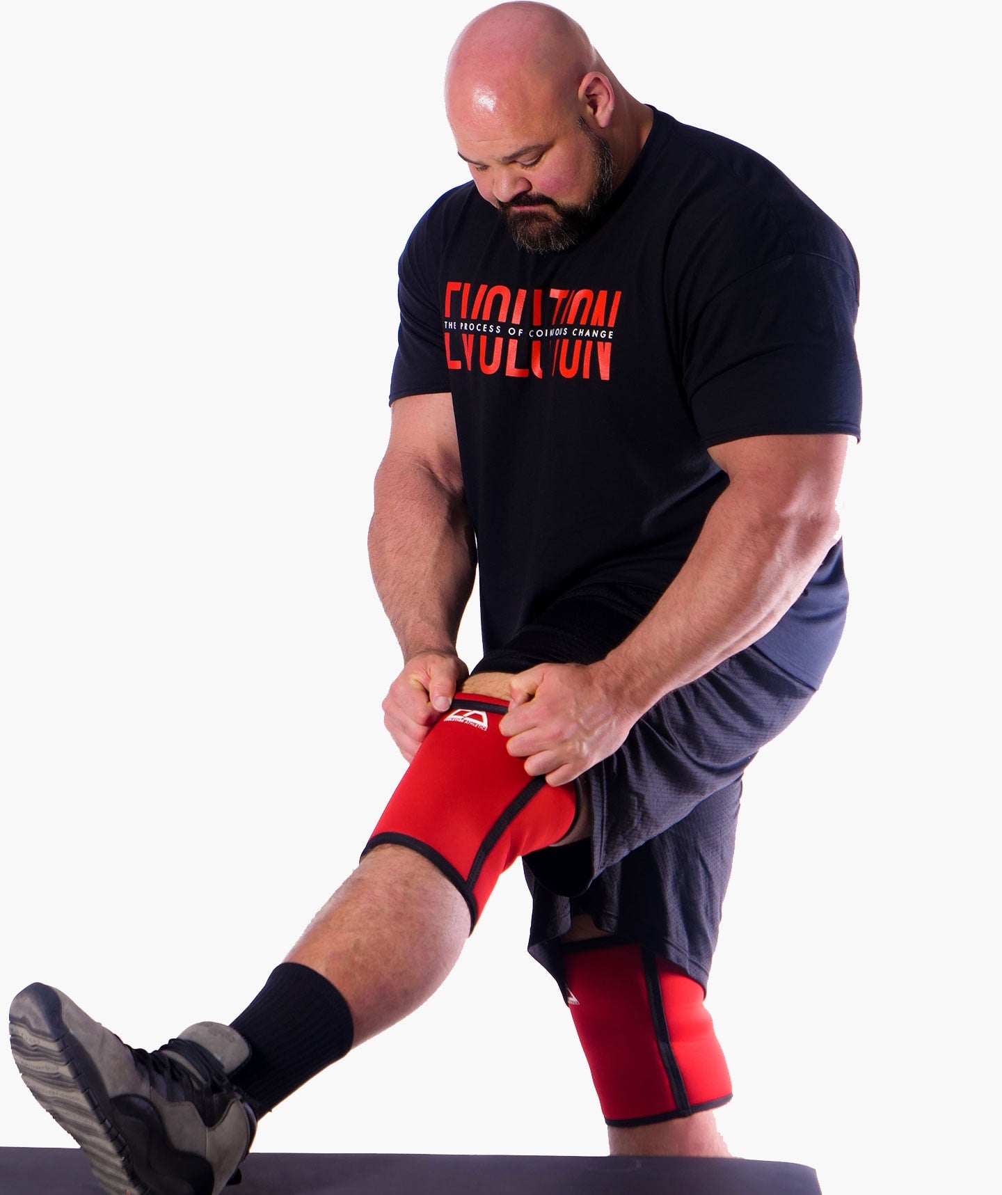 RED/BLACK 9MM KNEE SLEEVES - ALL SALES FINAL